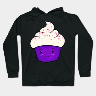 Vanilla Kawaii Cupcake with Sprinkles Hoodie